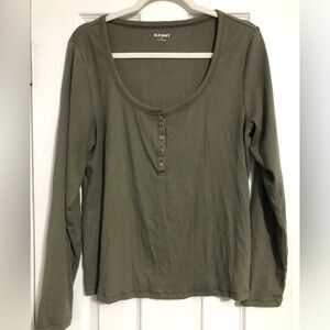 Old‎ Navy 5 button long sleeve shirt womens size XL